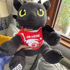 Black Dragon Toothless Build a Bear Plush Toy